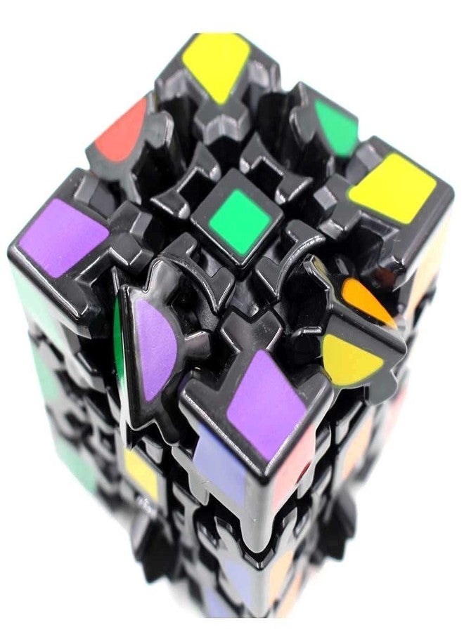 HAWKISTER Gear Cube Black 3X3 Stickerless High Speed Magic Cube Puzzle, Black, For Kid - Image 4